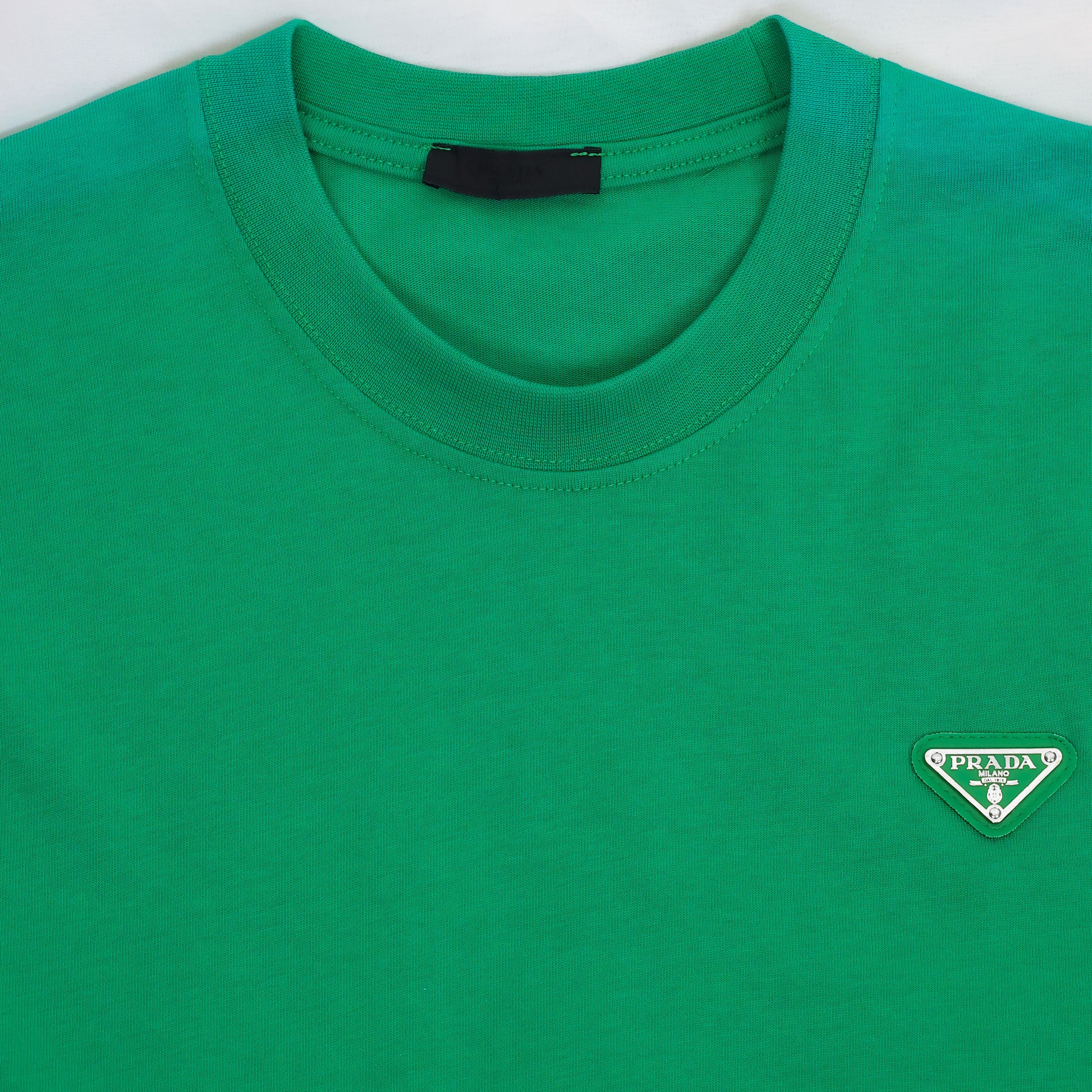 Short Sleeve T-shirt Pra.da Silver Tag