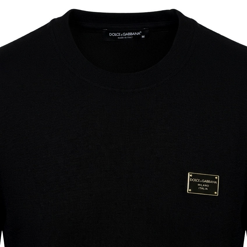 Short Sleeve T-shirt D.G. Black & Gold Tag