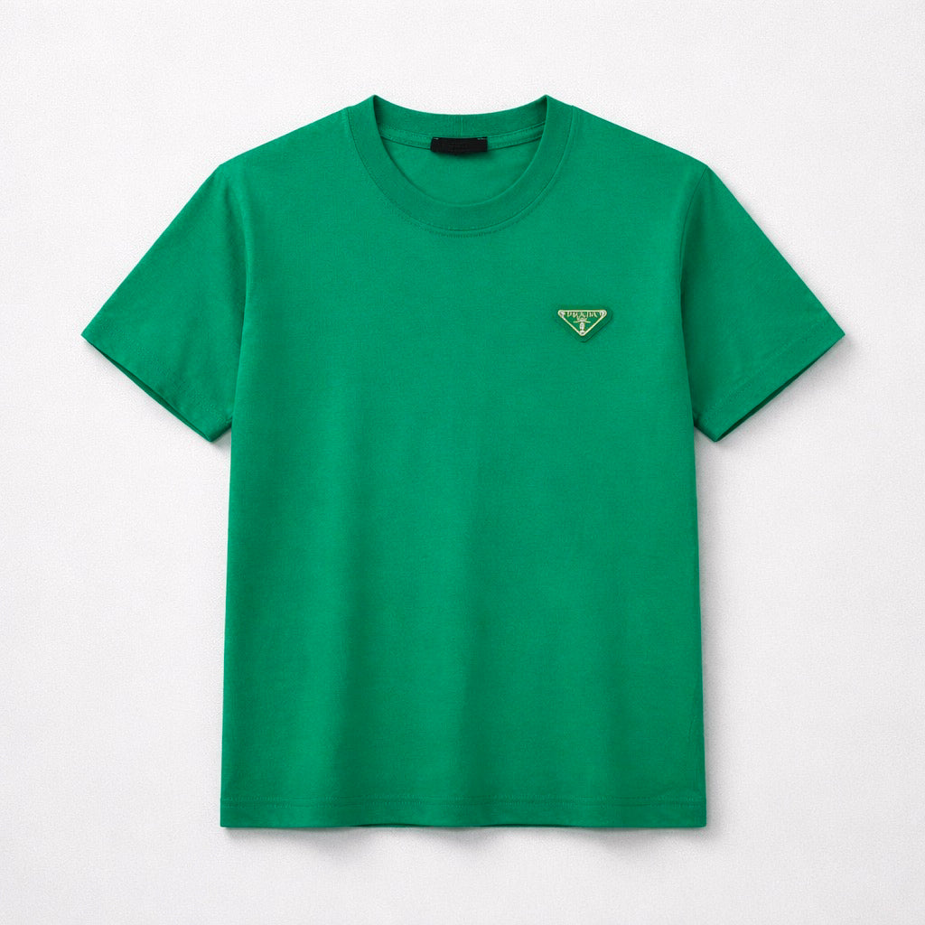 Short Sleeve T-shirt Pra.da Silver Tag